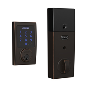 BE469ZP Century Touchscreen Deadbolt 716 Aged Bronze - Box Pack redirect to product page