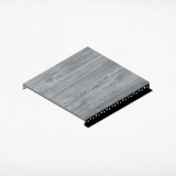 Quick Click Shadowline Soffit 6 in. x 12 ft. Barnboard Grey