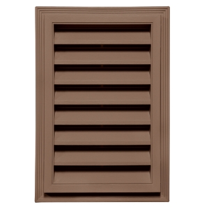 12 in. x 18 in. Rectangle Louver Gable Vent #099 CT Cedar Blend