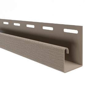 3/4" Universal Matte J Channel Pebble Clay 12 ft. 6 in.