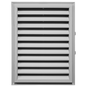 18 in. x 24 in. Rectangle Louver Gable Vent #016 CT Sterling Gray