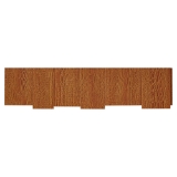 12 in. RigidShake Staggered Edge Mahogany