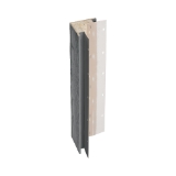 Diamond Kote® 5/4 in. x 4 in. x 16 ft. Rabbeted Woodgrain Outside Corner w/Nail Fin Smoky Ash - 1 per pack