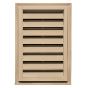 12 in. x 18 in. Rectangle Louver Gable Vent #038 Autumn Tan