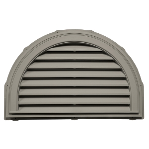 34 in. x 22 in. Half Round Louver Gable Vent #112 CT Seagrass