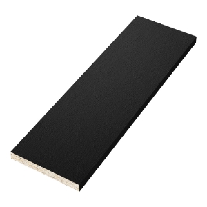 Diamond Kote® 4/4 in. x 6 in. x 16 ft. Brushed Smooth Trim Onyx