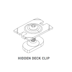 TimberTech Framing Coated Hidden Deck Clip for grvd boards (175 clips, 2 bits)