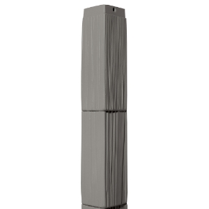 10 in. Staggered Shake Outside Corner Post Kit 916 Weathered Gray 60 in.