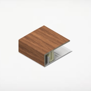 Soffit J-Trim 2-Piece  1-1/2 in. x 20 ft. PVC Spanish Redwood