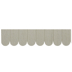 Diamond Kote® Scallop Shakes 12 in. Enhanced Rain Line Woodgrain Clay