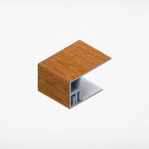 2pc 2 in. Alum/PVC Board & Batten J-Trim 20 ft. Chai Cedar (Price Reflects 4 to a Pack)