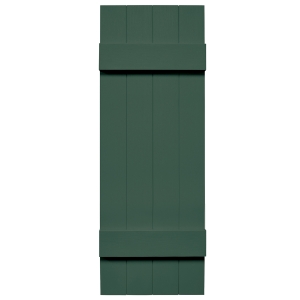 14 in. x 63 in. Board-N-Batten Shutter Forest Green #028
