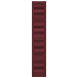 12 in. x 64 in. Open Louver Shutter Wineberry #078