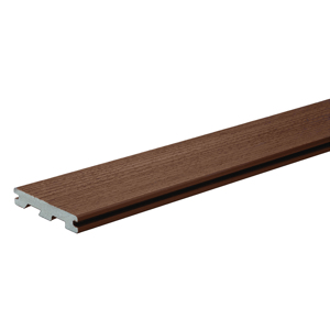 Terrain Scalloped 20 ft. Brown Oak Grooved Deck Board