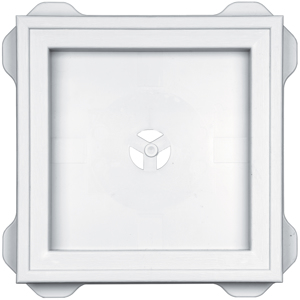Recessed Square Mount Block #001 White