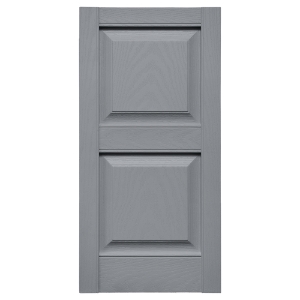 14-3/4 in. x 31 in. Raised Panel Shutter Platinum 945