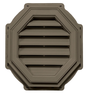 18 in. Octagon Louver Gable Vent Castle Stone 402