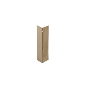 French Gray 3/8 in. x 7 in. Individual Metal Outside Corner Vertical Grain 25/ct