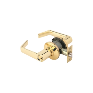 S51PD Entry Saturn Commercial Lever 605 Bright Brass - Box Pack