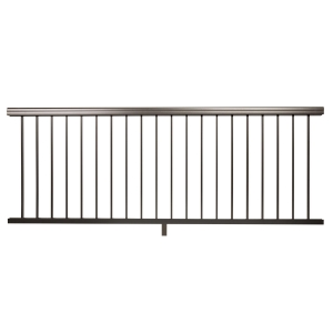 42 in. x 8 ft. Impression Rail Express Level   Universal Aluminum Rail Panel Dark Bronze AZTIX42UNLP8BR