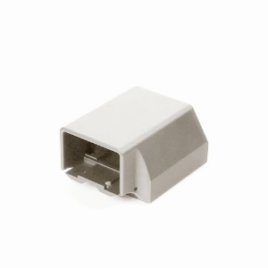 Over-the-post End Bracket, Textured White