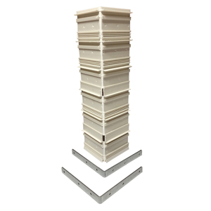16 in. x 4 in. Brick Lath Queen/King Corner * Non-Returnable *