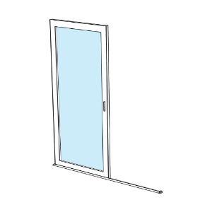 Sliding Screen Door Kit - White - Fits 36i n. x 80-1/2 in. Finished Opening