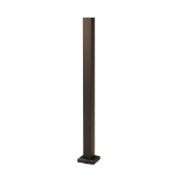 Wausau Supply | 42 in. x 2 in. Impression Rail Express Post Kit Dark Bronze