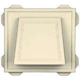 4" Hooded Vent #020 CT Heritage Cream