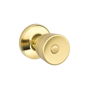 J40V Privacy Byron Knob 605 Bright Brass