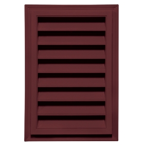 12 in. x 18 in. Rectangle Louver Gable Vent #078 Wineberry