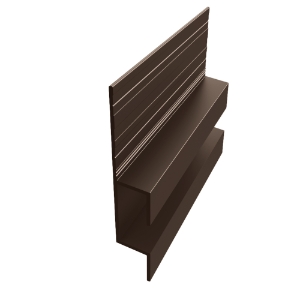 EasyTrim EZ-65 7/16 in. x 10 ft. Horizontal H Panel Trim Umber