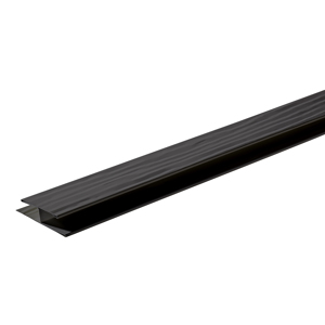 1 1/2 in. x 10 ft. Woodgrain Soffit Channel Graphite redirect to product page
