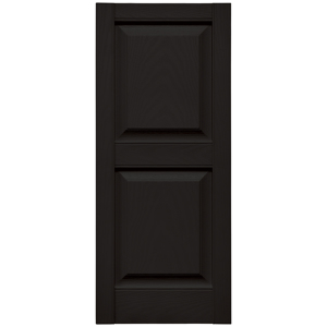 14-3/4 in. x 35 in. Raised Panel Shutter Black #002