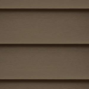 CERTAplank Single 7 in. Woodgrain Reinforced Clapboard 12 ft.  Sable Brown