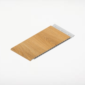 Seamless Soffit Panel 3/8 in. x 12 in. x 12 ft.  Sun-Bleached Oak