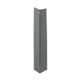 Diamond Kote® Smoky Ash 3/8 in. x 12 in. Individual Metal Outside Corner Horizontal Grain 25/ct