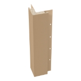 Diamond Kote® 5/4 in. x 4 in. x 16 ft. Rabbeted Brushed Smooth Outside Corner w/Nail Fin French Gray - 1 per pack