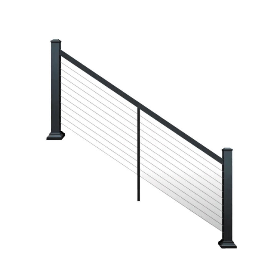 平棚 900x350x 300 Wausau Supply | Impression Rail Express Stair Horizontal Cable