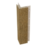 Diamond Kote® 5/4 in. x 4 in. x 10 ft. Rabbeted Woodgrain Outside Corner w/Nail Fin  Honeycomb - 1 per pack