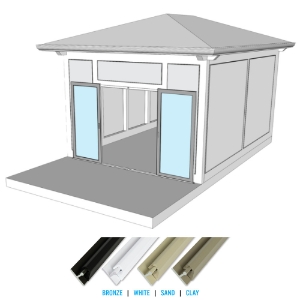 Screeneze French Door Framing Kit  White