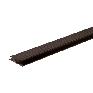 Diamond Kote® 1 1/2 in. x 10 ft. Woodgrain Soffit Channel Umber