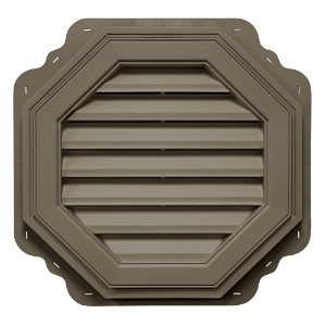 22 in. Octagon Louver Gable Vent Castle Stone 402