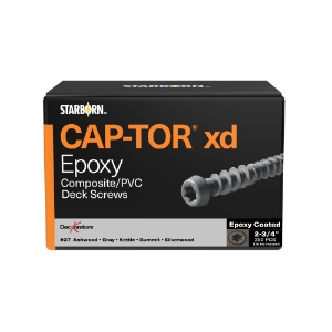 10 x 2-3/4 in. Epoxy Coated Screws Gray #37 (Saltwater,Silverwood,Kettle Gray, Glacier) 100 sq. ft.