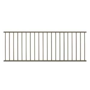 36 in x 8 ft. Level Aluminum Contemporary Rail, Textured Bronze