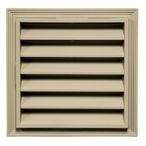 12 in. x 12 in. Square Louver Gable Vent #233 CT Buckskin