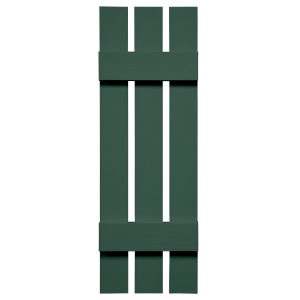 Wausau Supply | 12 in. x 59 in. Board-N-Batten Shutter Forest Green #028