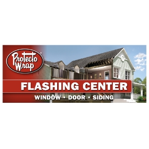 Protecto Wrap Flashing Center Sign 35x12 #4160