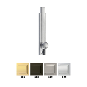 Ives 40 Decorative Surface Bolt Modern Solid 4-inch 605 Bright Brass - Model: 40B3