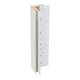 Diamond Kote® 5/4 in. x 4 in. x 16 ft. Rabbeted Brushed Smooth Outside Corner w/Nail Fin Light Gray - 1 per pack
